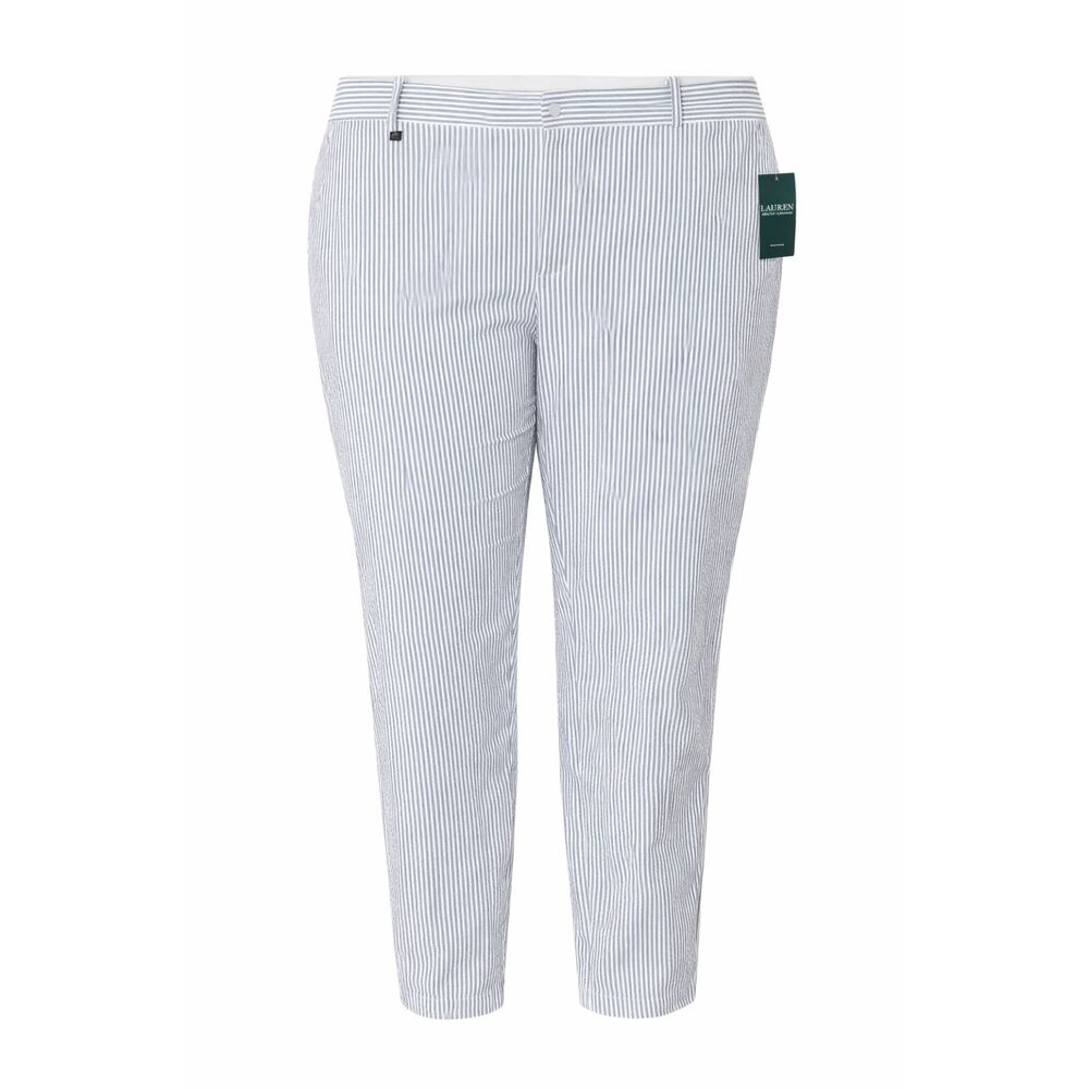 Ralph Lauren Womens 20W Cropped Capris Pants Striped